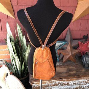 Italian Artisan Womens Luxury Leather Backpack Cross Body